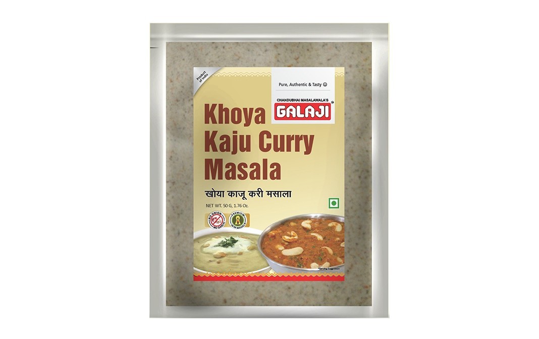 Galaji Khoya Kaju Curry Masala    Pack  50 grams